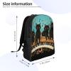 DJUETRUI Backpack for Men Women Lightweight Travel Backpack Four black cats lying on the piano keyboard Carry On Backpack Laptop Backpack Casual Daypack view 2