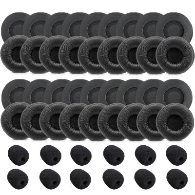 50 Pack Ear Cushions for Plantronics Headset, Earpads Replacement 50mm Ear Pads for Plantronics HW251N HW261N HW510 HW520 Blackwire 3220 3210 3320 C320 Jabra PRO 920 930 935 Biz 1500 GN2000 Headphones