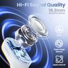 2026 Upgraded Open Ear Headphones,Over Ear Earbuds with Ergonomic Earhook,Bluetooth Headphones 6.0 with Smart Digital Display,80H Playtime,IPX7 Waterproof,Touch Control Operate Fit Cycling (White) view 4