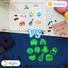 100 Pcs Glow in The Dark Cute Water Bottle Stickers for Kids, Cartoon Mixed Animals Laptop Decals, Waterproof Vinyl Skateboard Phone Case Scrapbook Stationery Box Decorative Sticker view 3