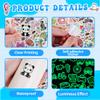 100 Pcs Glow in The Dark Cute Water Bottle Stickers for Kids, Cartoon Mixed Animals Laptop Decals, Waterproof Vinyl Skateboard Phone Case Scrapbook Stationery Box Decorative Sticker view 4
