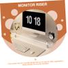 MERRYHAPY Computer Monitor Riser Stand Desk Accessory for Monitor Organizers Laptop Holder view 4