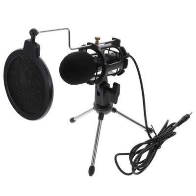 CAXUSD Computer Mic Gaming Microphone Recording Mic Pop Filter Live Microphone