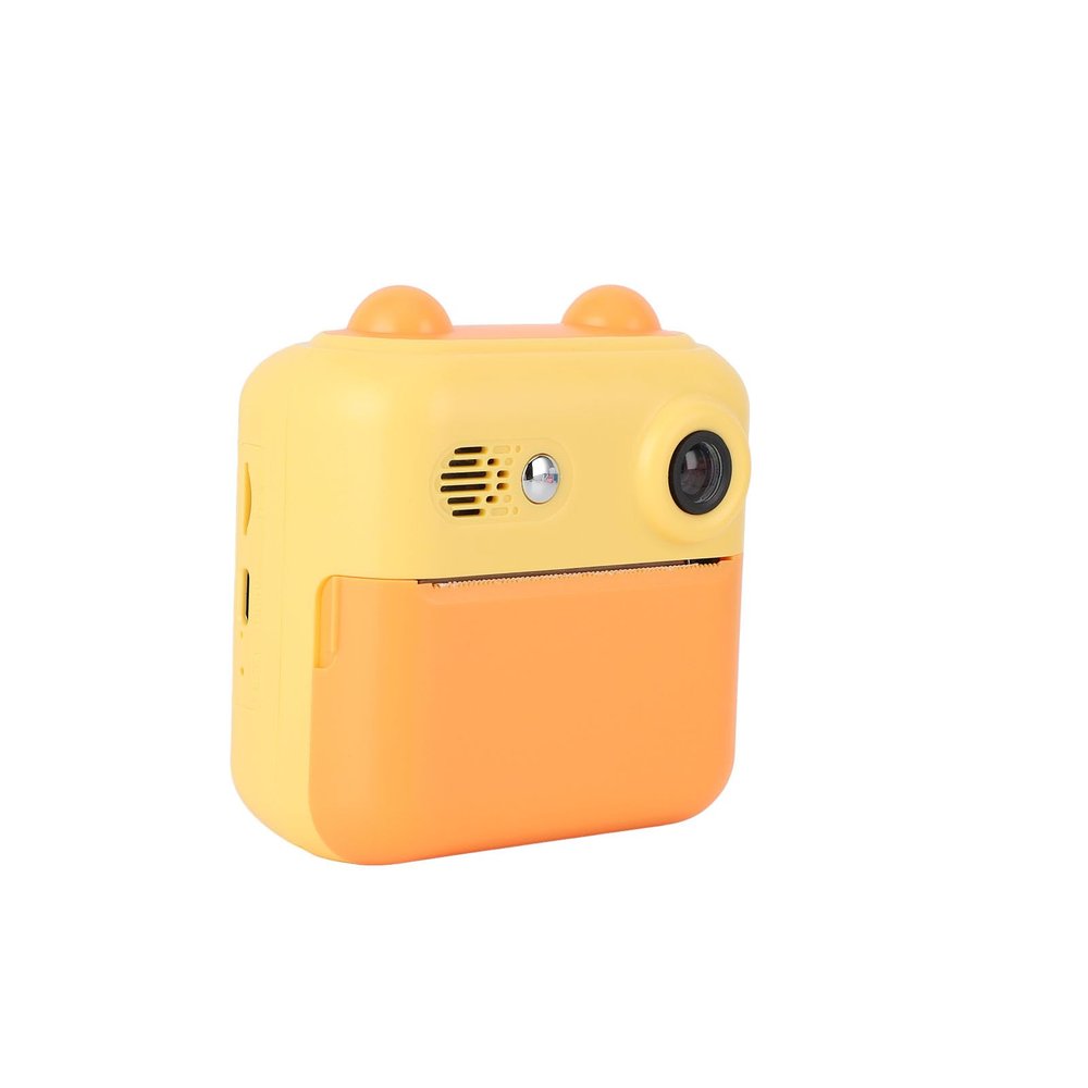 Camera Instant Print, Instant Camera 2.4 Inch Screen High Definition Recording Instant Camera for Girls & Boys Christmas Birthday Gifts (Bright Yellow)