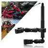 HAFOKO Motorcycle Double Clamp Mount Kit with 47" Invisible Selfie Stick compatible for Insta 360 X5-X Heavy-Duty Camera Bike Handbar Holder compatible for DJI Osmo Nano 360 Riding Record ATV UTV Boat view 1