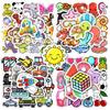 100 Pcs Cute Water Bottle Stickers for Kids, Cartoon Mixed Animals Laptop Decals, Waterproof Vinyl Skateboard Phone Case Scrapbook Stationery Box Decorative Sticker view 1