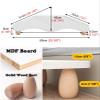 WhamtL Corner Monitor Stand Wooden, Cute Shape Universal Laptop Computer Riser, Office Desk Display Shelf Organizer, Monitor Screen Storage Rack(White) view 2