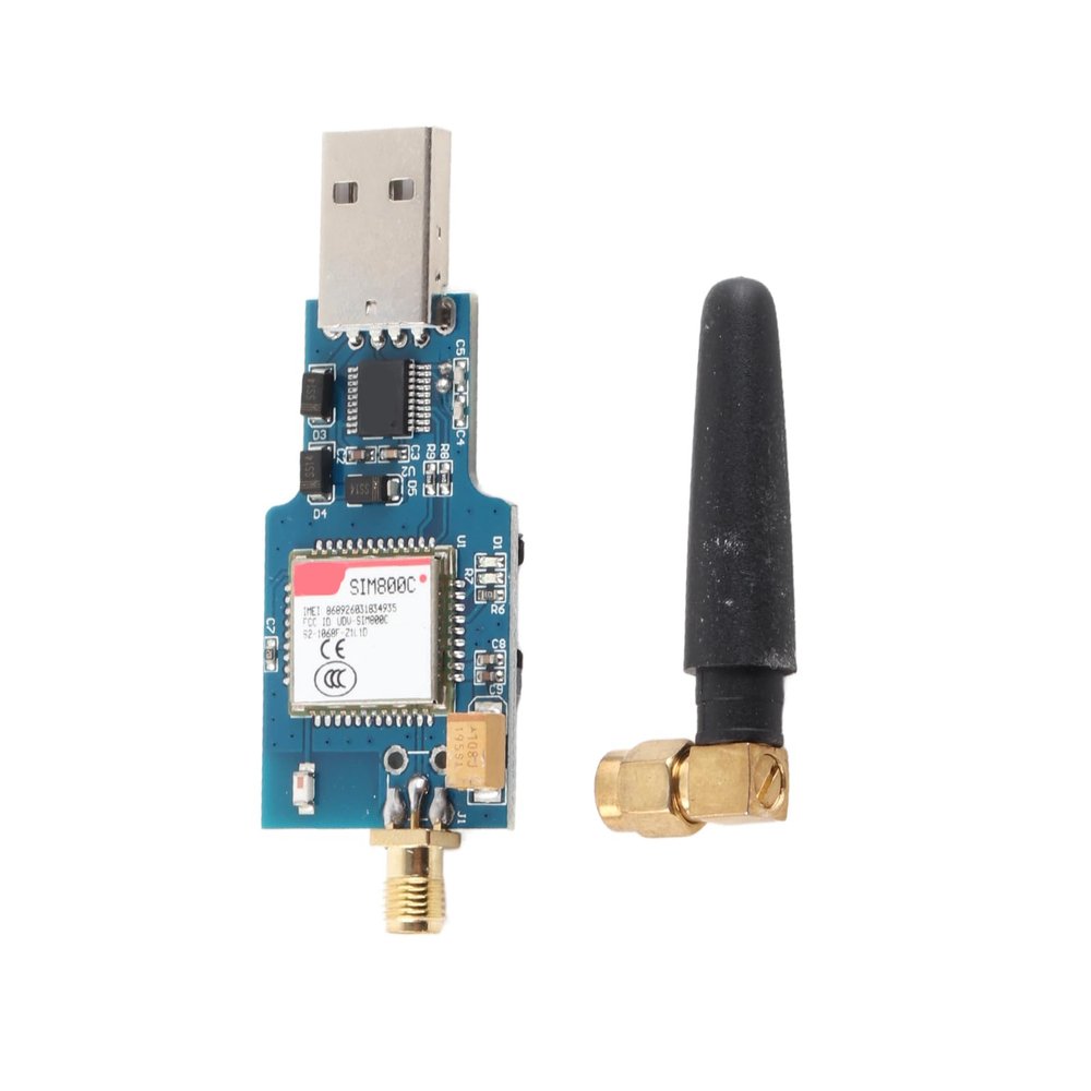 USB to GSM Module, Low Consumption PCB Board Electronic Component,SIM800C Runs on GSM GPRS 850 900 1800 1900MHz