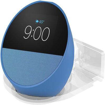 ZahoTse for Amazon Echo Spot (2024 Gen) Holder Wall Mount Amazon Echo Spot (2024 Gen) Stand Mount Accessories, Amazon Echo Spot (2024 Gen) Speaker Accessory Rack (1 Pack, Transparent) A336