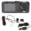 Car 3 Lens Dash Cam, 2 Inch Front Rear Inside Dash Cam 1080P HD 170 Wide Angle Three Channel Car Dashboard Camera with Night Vision view 1