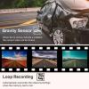 Car 3 Lens Dash Cam, 2 Inch Front Rear Inside Dash Cam 1080P HD 170 Wide Angle Three Channel Car Dashboard Camera with Night Vision view 4