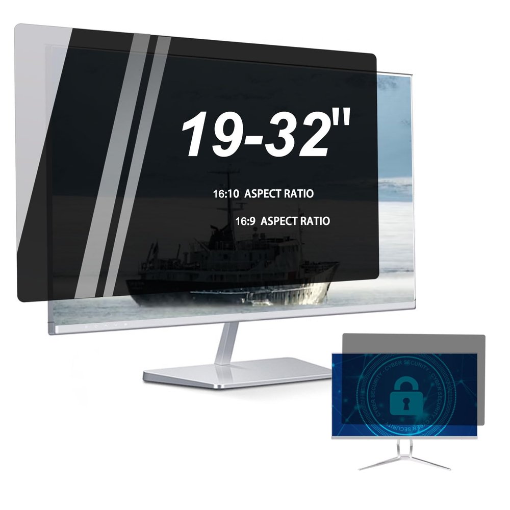 CUIYMXSC Privacy Screen Filter Computer Privacy Film, Anti Blue Light-Anti Glare-Anti-Spy-Suitable for The Office-Conference Room, Security Shield Filter (Matte 19)