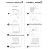 CUIYMXSC Privacy Screen Filter Computer Privacy Film, Anti Blue Light-Anti Glare-Anti-Spy-Suitable for The Office-Conference Room, Security Shield Filter (Matte 19) view 4