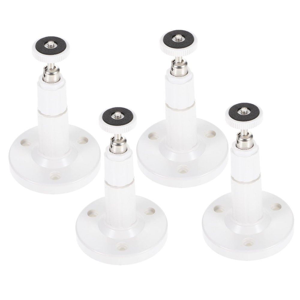 FELTECHELECTR 4pcs Camera Bracket Wall Mount Holder for Security Angle Design Compact and Lightweight Easy Installation for Backyard and Garden Use
