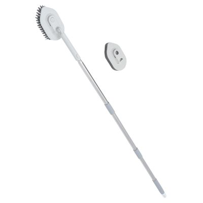 Long Handle Shower Floor Scrub Brush for Tubs and Tiles