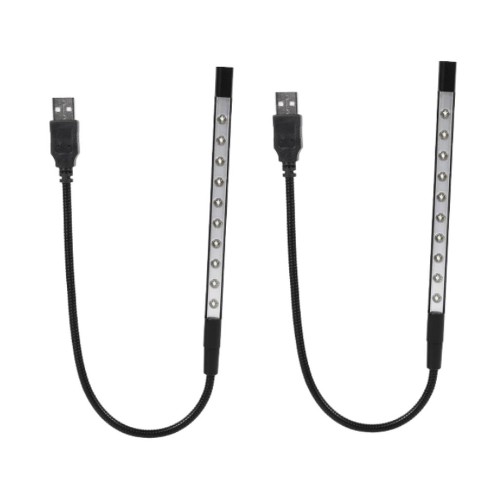 Beufee USB Light, 2PCS 5V Laptop Light Keyboard Light Computer Lamp Mini USB Light for Laptop Flexible Mini USB LED Lamp Light USB LED Light
