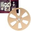 1/4 7 Inch Empty Reel for Reel to Reel Tape Player, Aluminum Alloy Recording Takeup Reel with 6 Hole, Sound Tape Empty Reel Replacement Universal Opening Machine Part (Gold Grey) view 4