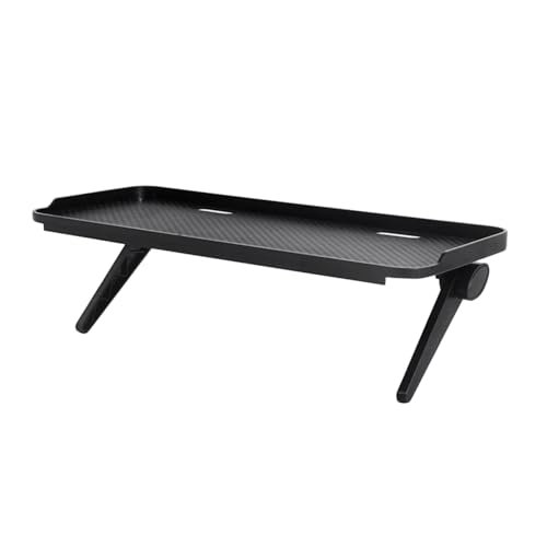 KONTONTY Monitor Shelf No Drill Tv Storage Bracket for Flat Screen Displays and Accessories Non- Easy Installation Material