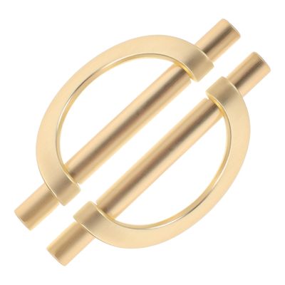 IWOWHERO 2pcs Modern Dresser Pulls Zinc Alloy Handles Creative Shape Pull Handles for Furniture