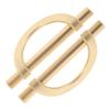 IWOWHERO 2pcs Modern Dresser Pulls Zinc Alloy Handles Creative Shape Pull Handles for Furniture view 1