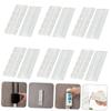 CONGARTENO 6pairs Adhesive Socket Holder Multi-Function Wall Mount Plug Fixer for Cable Management Easy Installation Smooth Surfaces Durable Material for Use view 4