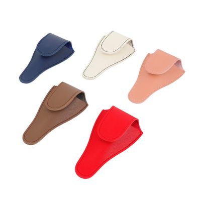 5Pcs PU Cuticle Scissors Bags Compact Storage Pouches