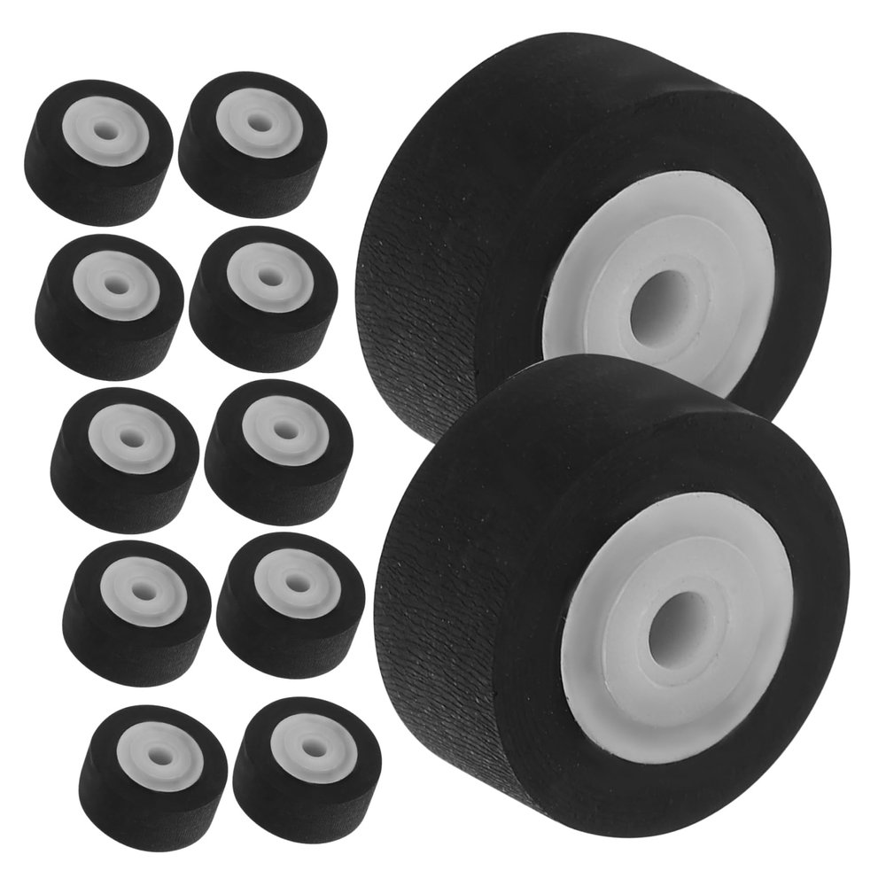 CAXUSD 12pcs Solid Plastic Tape Roller Machine Accessories Pinch Rollers for Cassette Tape Recorders Repair Maintenance for Video