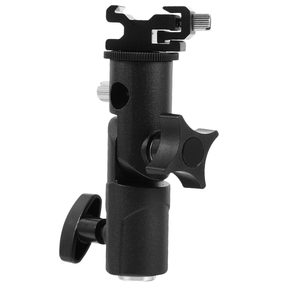 Yardenfun Durable Flash Mount Swivel Light Stand Bracket with Umbrella Holder for Photography Anodized and Construction Positioning for Softbox and Led Lights