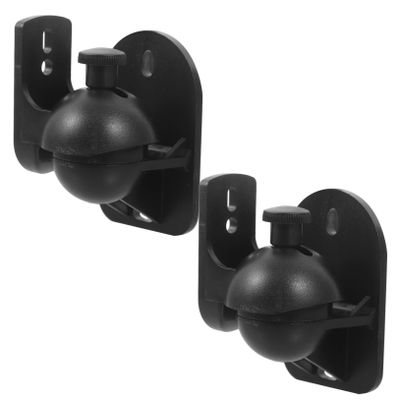 QUMIIRITY 2sets Speaker Wall Mount Bracket Tilt Swivel Design for Home Theater Compatible Various Audio Devices Easy Installation