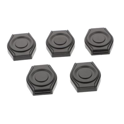 BRIGHTFUFU 5pcs Durable Webcam Covers Protective Caps for Privacy Security Compatible with Laptops Tablets Smartphones Scratch-Resistant Design Black