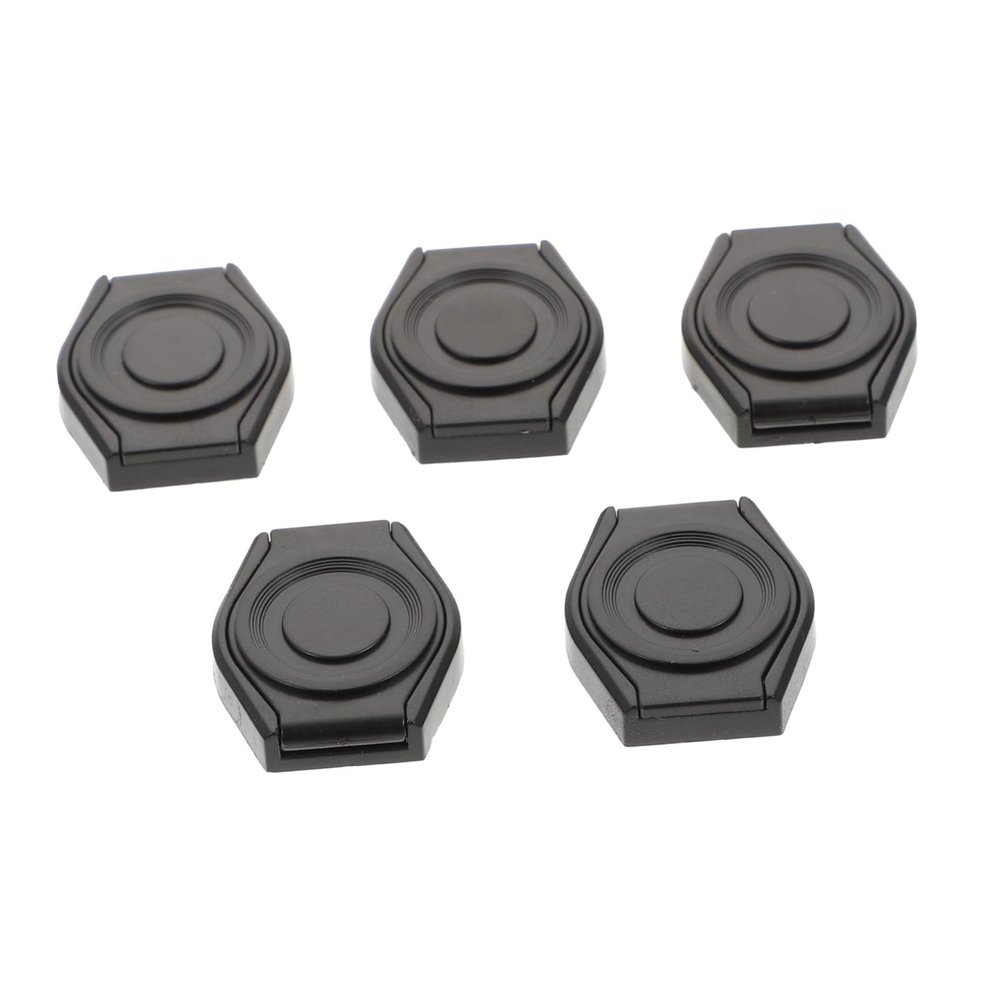 BRIGHTFUFU 5pcs Durable Webcam Covers Protective Caps for Privacy Security Compatible with Laptops Tablets Smartphones Scratch-Resistant Design Black