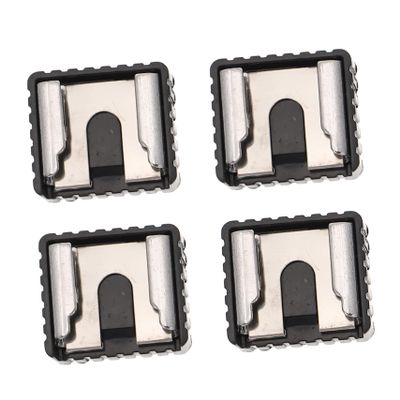 KONTONTY 4pcs Flash Shoe Mount Bracket Threaded Hole for Quick Release and Adapter for Cameras Lights and Microphones Compatible Standard Hot Shoe Mounts