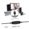 FONDOTIN USB Cellphone Fill Light Led Lamp Bracket for Selfie and Live Broadcast Brightness Portable Design for Makeup and Photography Black view 4