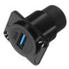 PRETYZOOM 2pcs 3.0 Panel Mount Connector Pass Through Female to Female Pc Metal Construction view 2