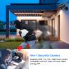 1080P Outdoor Security Camera, 3.6mm Lens, Night, IP66 Waterproof, Full HD Clear Image, 12V, for Home School Garage Safety Monitoring (NTCS) view 3