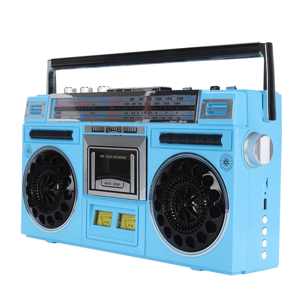 Portable Cassette Tape Player - Retro Cassette Player, FM MW SW1 SW2 Radio Stereo, Bluetooth CasetteTape Player Recorder