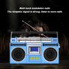 Portable Cassette Tape Player - Retro Cassette Player, FM MW SW1 SW2 Radio Stereo, Bluetooth CasetteTape Player Recorder view 2