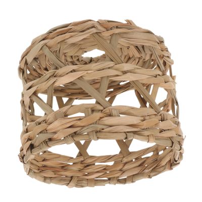 BUTIFULSIC Woven Pendant Lamp Shade Lightweight Rustic Style Ceiling Light Cover for to Install Straw Lampshade for Indoor and Outdoor Use