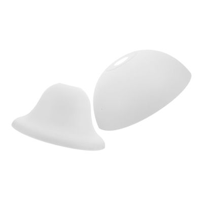 Plastic Lamp Shade 2pcs with 42mm Hole, Modern White Rounded Cover