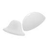 Plastic Lamp Shade 2pcs with 42mm Hole, Modern White Rounded Cover view 1