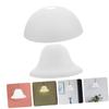 Plastic Lamp Shade 2pcs with 42mm Hole, Modern White Rounded Cover view 4