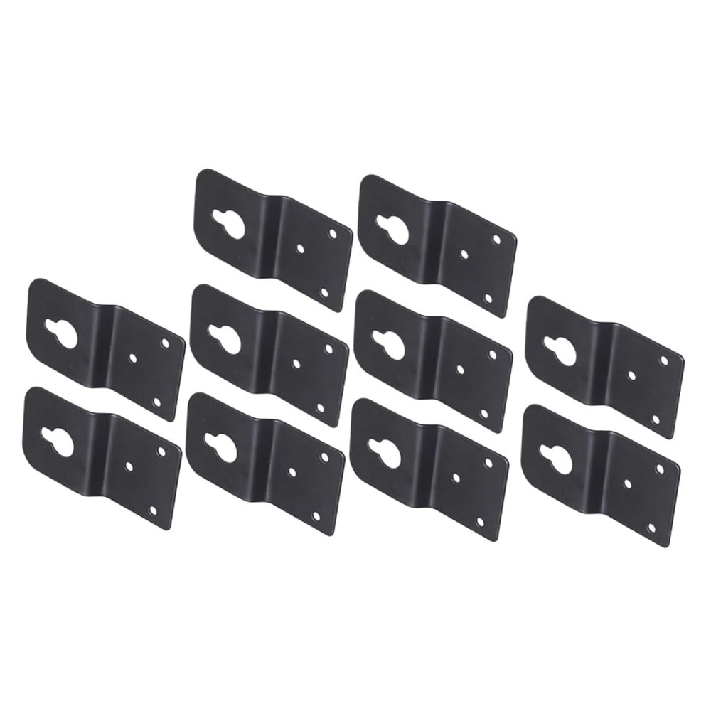 Yardenfun 10pieces Speaker Hanger Plate for Surround Sound Box Thickened Hook Bracket Easy Installation Audio Speaker Wall Mounting