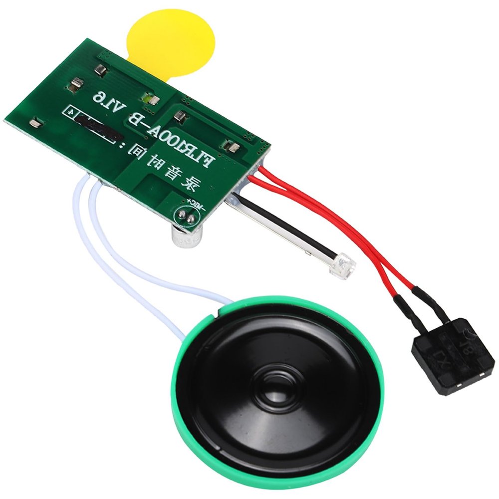Recordable Voice Module, 4mins DIY Recordable Greeting Card Module Light Sense Voice Sound Record Chip, for Greeting Card DIY Audio Cards Gifts (Loop Play)