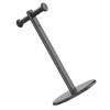 KONTONTY Aluminum Alloy Headset Rack with Dual Hooks Stylish Desktop Headphone Holder for Gaming and Music Sturdy Earphone Stand with Elegant Design and Stable Support view 1