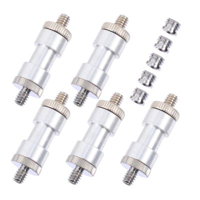 KONTONTY Camera Accessory Kit Screw Mount Threaded Screws Adapters for Tripod Monopod Ball Head Light Stand