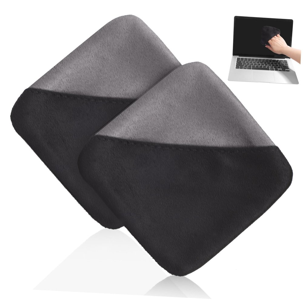 COOLHIYA 2pcs Microfiber Cleaning Cloths Car for Interior Screen Cleaner Lint Lens Eyeglass Cleaner Touch Screen