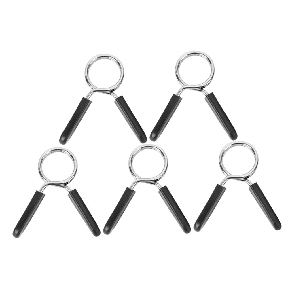 MUSISALY 5pcs Wear-Resistant Barbell Collars Weight Clips for Secure Weightlifting Gym Training and Standard Lifts Convenient Barbell Clamps for Dumbbell Use