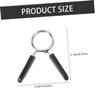 MUSISALY 5pcs Wear-Resistant Barbell Collars Weight Clips for Secure Weightlifting Gym Training and Standard Lifts Convenient Barbell Clamps for Dumbbell Use view 2