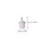 White Plastic Glue Bottle Nozzles 100Pcs for Professional Salon Use view 2