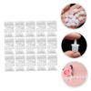 White Plastic Glue Bottle Nozzles 100Pcs for Professional Salon Use view 3